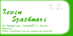 kevin szathmari business card